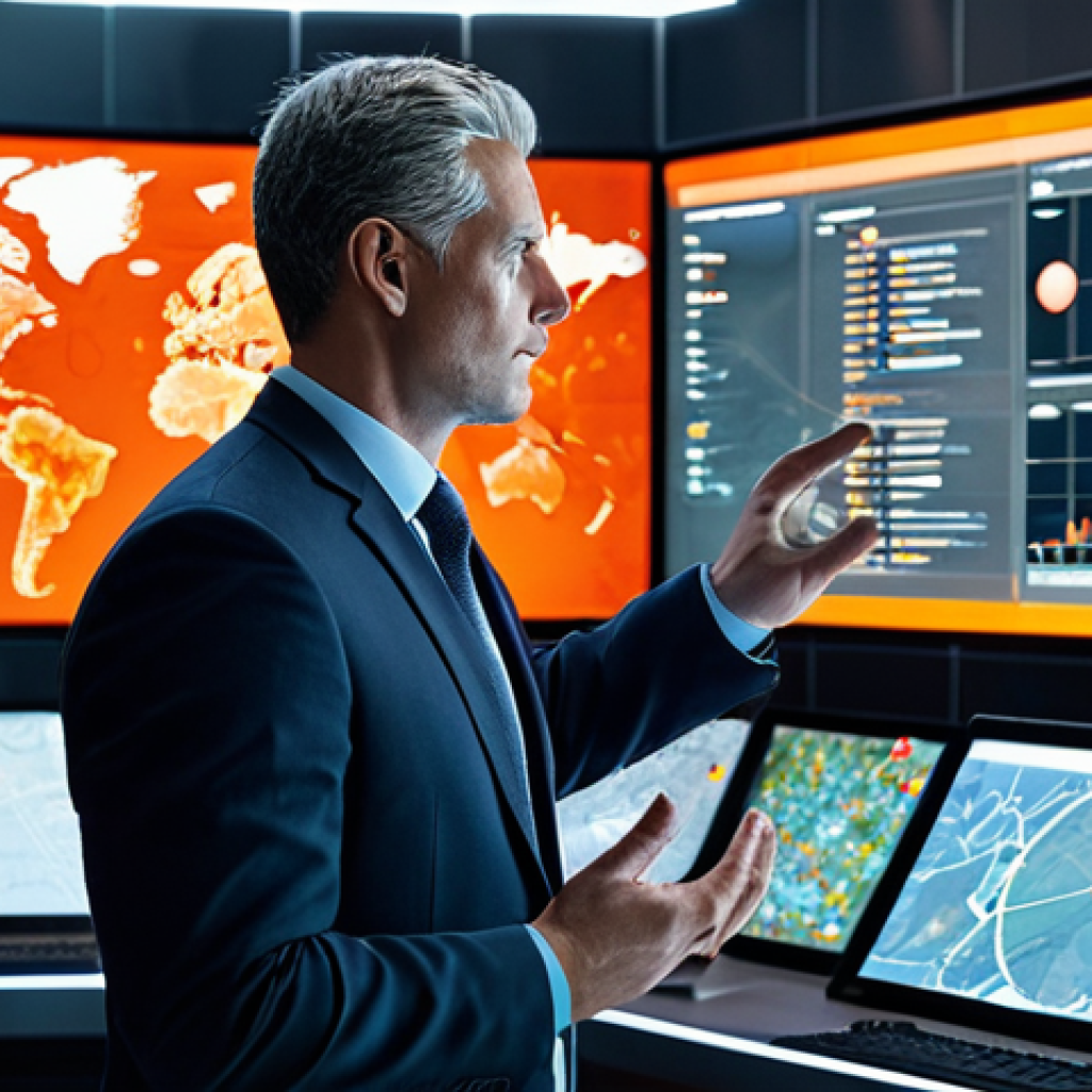 A professional male fire safety engineer, fully clothed in a modest business suit, standing in a futuristic urban command center. Holographic displays show real-time fire prevention analytics and intricate digital models of a smart city grid. The environment is clean, high-tech, and well-lit, emphasizing innovation and data-driven safety. Professional photography, high detail, realistic, cinematic lighting, safe for work, appropriate content, fully clothed, professional, perfect anatomy, correct proportions, natural pose, well-formed hands, proper finger count, natural body proportions.