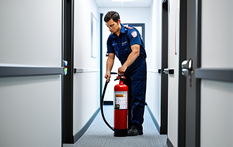 화재안전관리 직무에서 자주 발생하는 실수 - Inspection**

"A diligent fire safety inspector in appropriate work attire, carefully examining a fi...